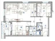 Prodaja, dvosoban stan, 64m2, Vezirov Most, Podgorica