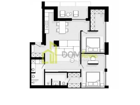 Sale, two bedroom apartment, 102m², Sveti Stefan, Budva - image 6