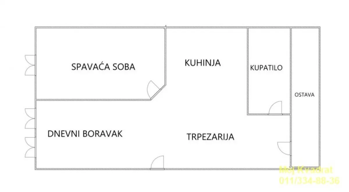 Prodaja, dvosoban stan, 39m², Zova, Zlatibor