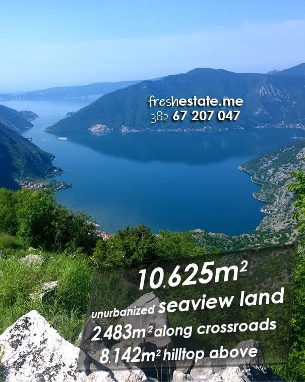 Prodaja, plac, 10625m², Kotor, Crna Gora