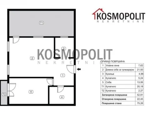 Prodaja, dvosoban stan, 75m², Tošin bunar, Novi Beograd Sve Podlokacije - image 7