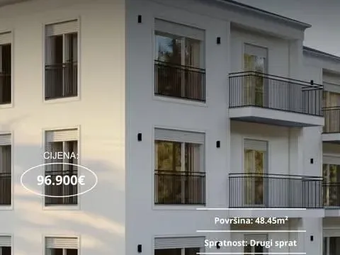 Sale, one bedroom apartment, 48m², Zabjelo, Podgorica