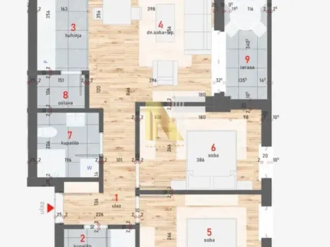 Sale, three bedroom apartment, 62m², Centar, Novi Sad - image 2