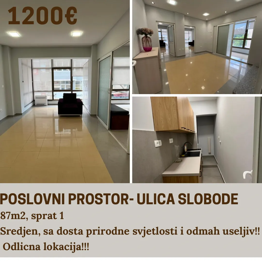 Rent, office space, 100m², Centar, Podgorica