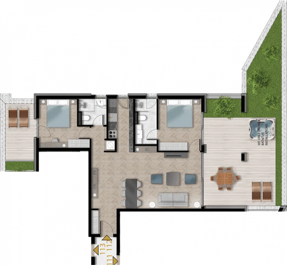 Prodaja, dvosoban stan, 137m², Tivat, Crna Gora