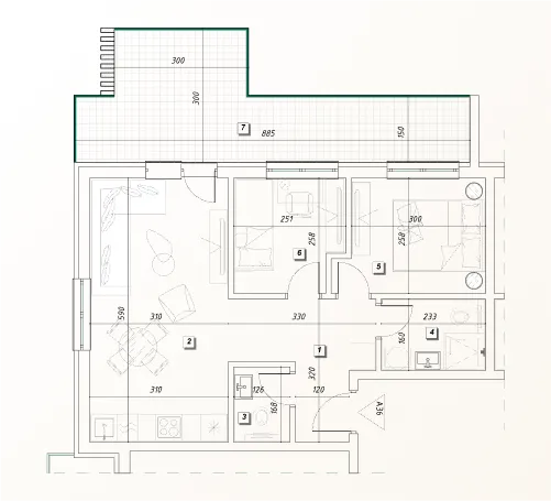 Prodaja, dvosoban stan, 63m², Rudjinci, Vrnjačka Banja