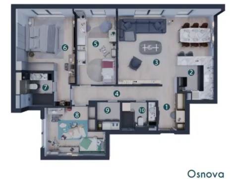 Sale, four bedroom apartment, 103m², Altina, Beograd - image 3