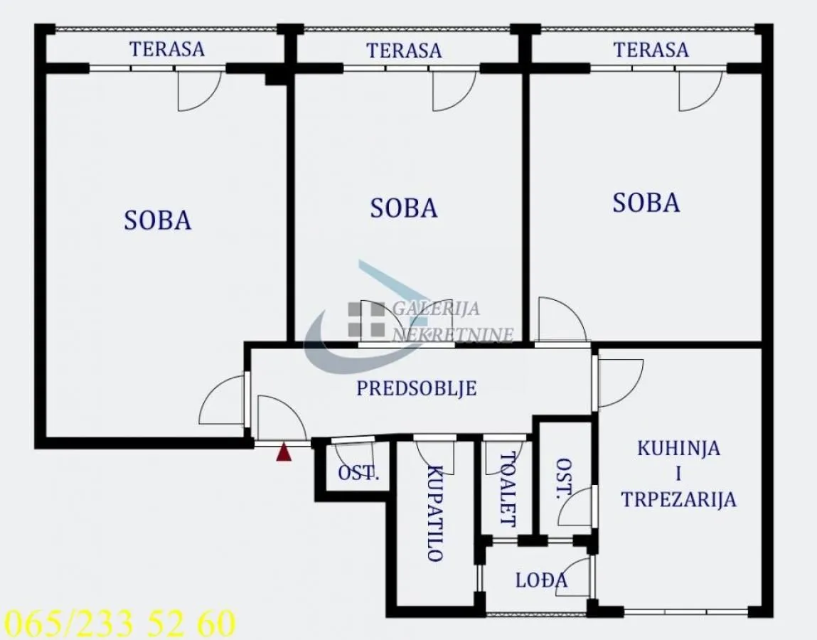 Prodaja, trosoban stan, 98m², Palilulska Pijaca, Palilula Sve Podlokacije