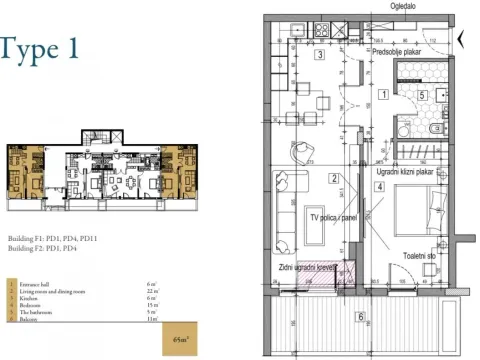 Prodaja, stan, 65m², Dobrota, Kotor - image 28