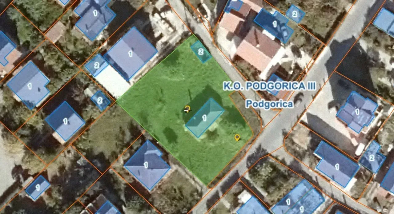 Sale, land lot, 1262m², Zabjelo, Podgorica