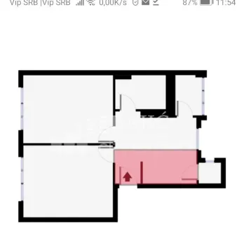 Floor plan of the apartment with marked rooms. - image 9