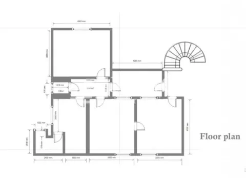 Architectural floor plan of the property with dimensions. - image 9