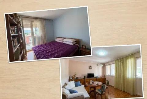 Kolaž fotografija koje prikazuju spavaću sobu i dnevni boravak. - image 3