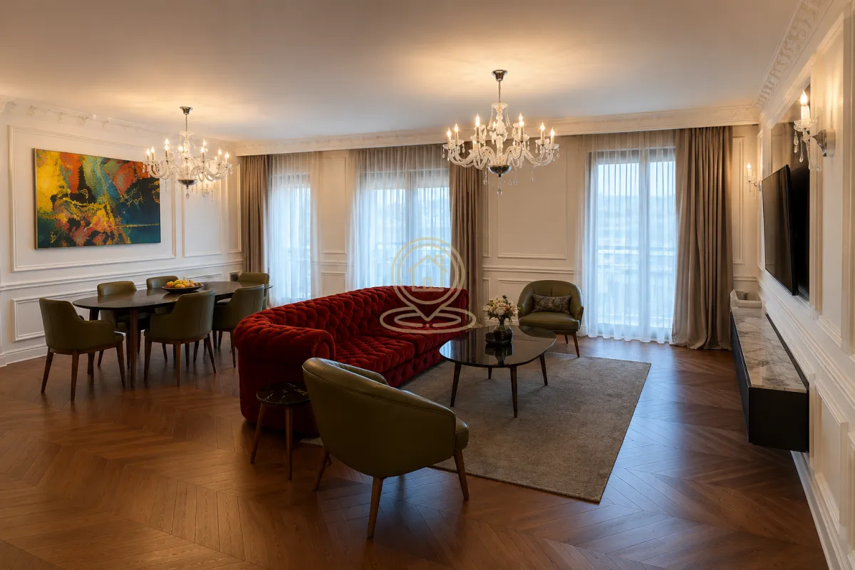 Rent, four bedroom apartment, 126m², Čubura, Beograd