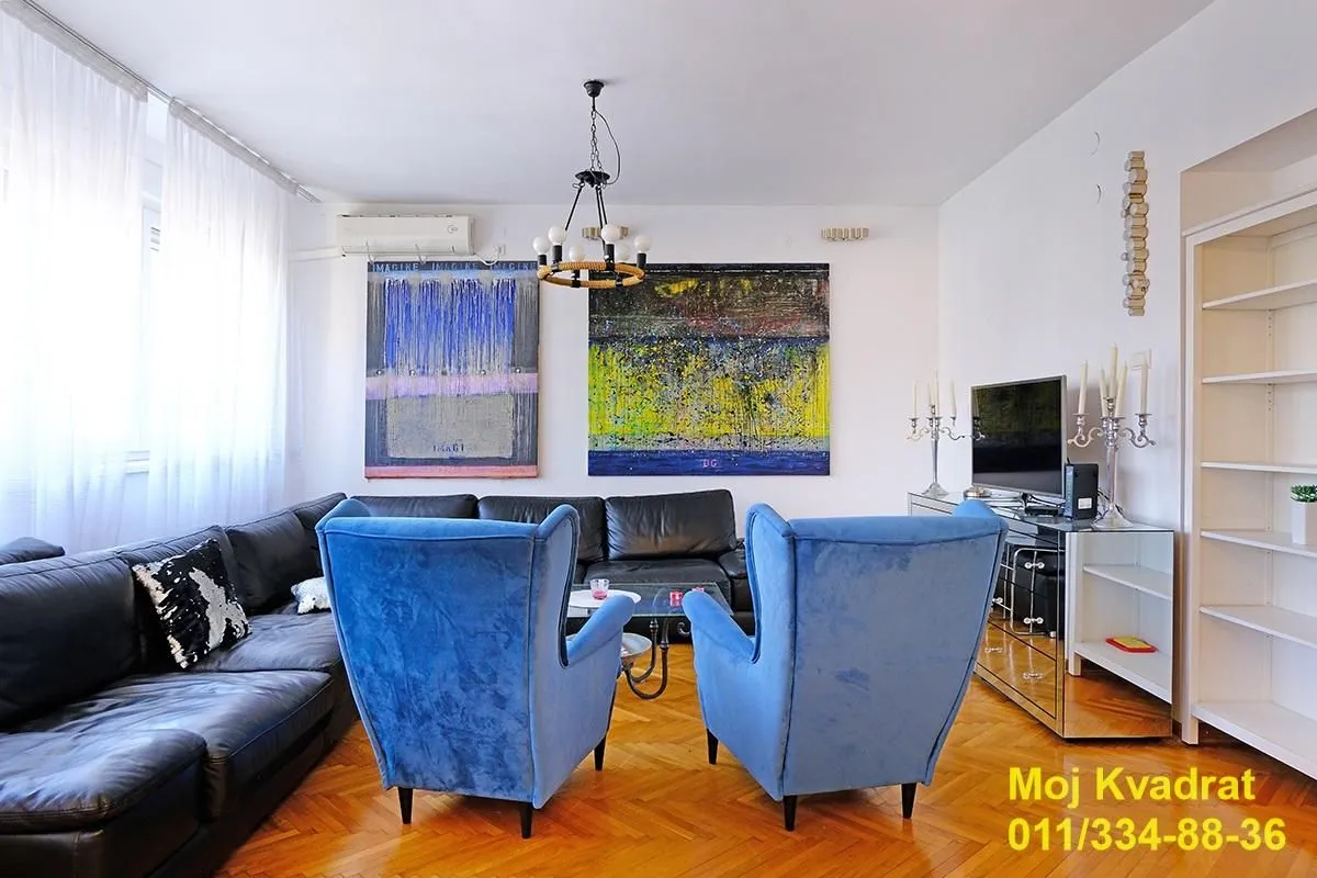 Izdavanje, trosoban stan, 93m², Savski Venac, Beograd