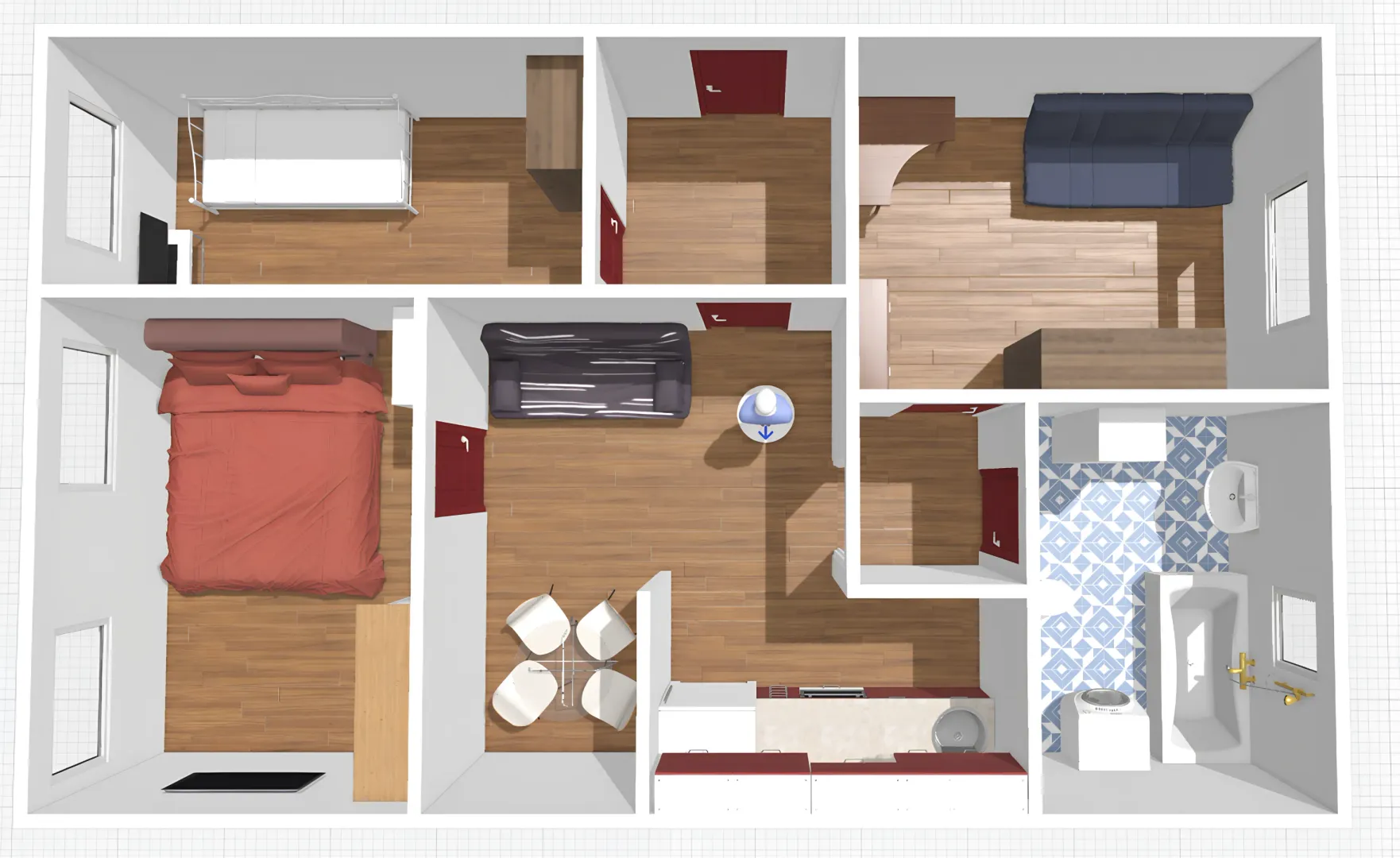 Prodaja, trosoban stan, 66m², Centar, Podgorica