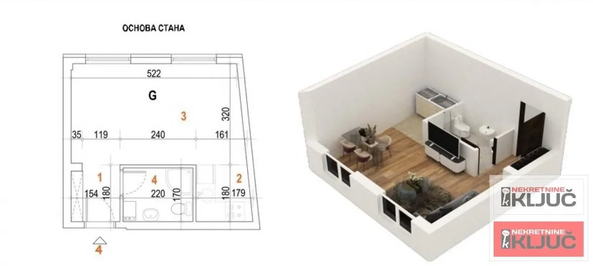Prodaja, garsonjera, 27m², Bulevar patrijarha Pavla, Novi Sad Sve Podlokacije