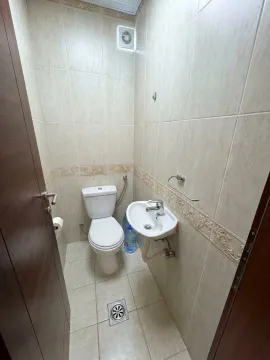 Manje kupatilo sa toaletom i umivaonikom obloženo keramičkim pločicama. - image 7