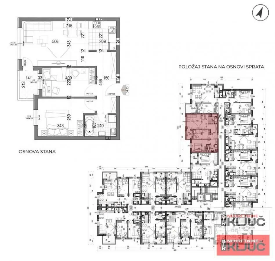 Prodaja, dvosoban stan, 57m², Bulevar patrijarha Pavla, Novi Sad Sve Podlokacije