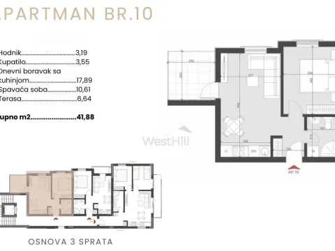 Sale, one bedroom apartment, 35m², Bečići, Budva - image 12