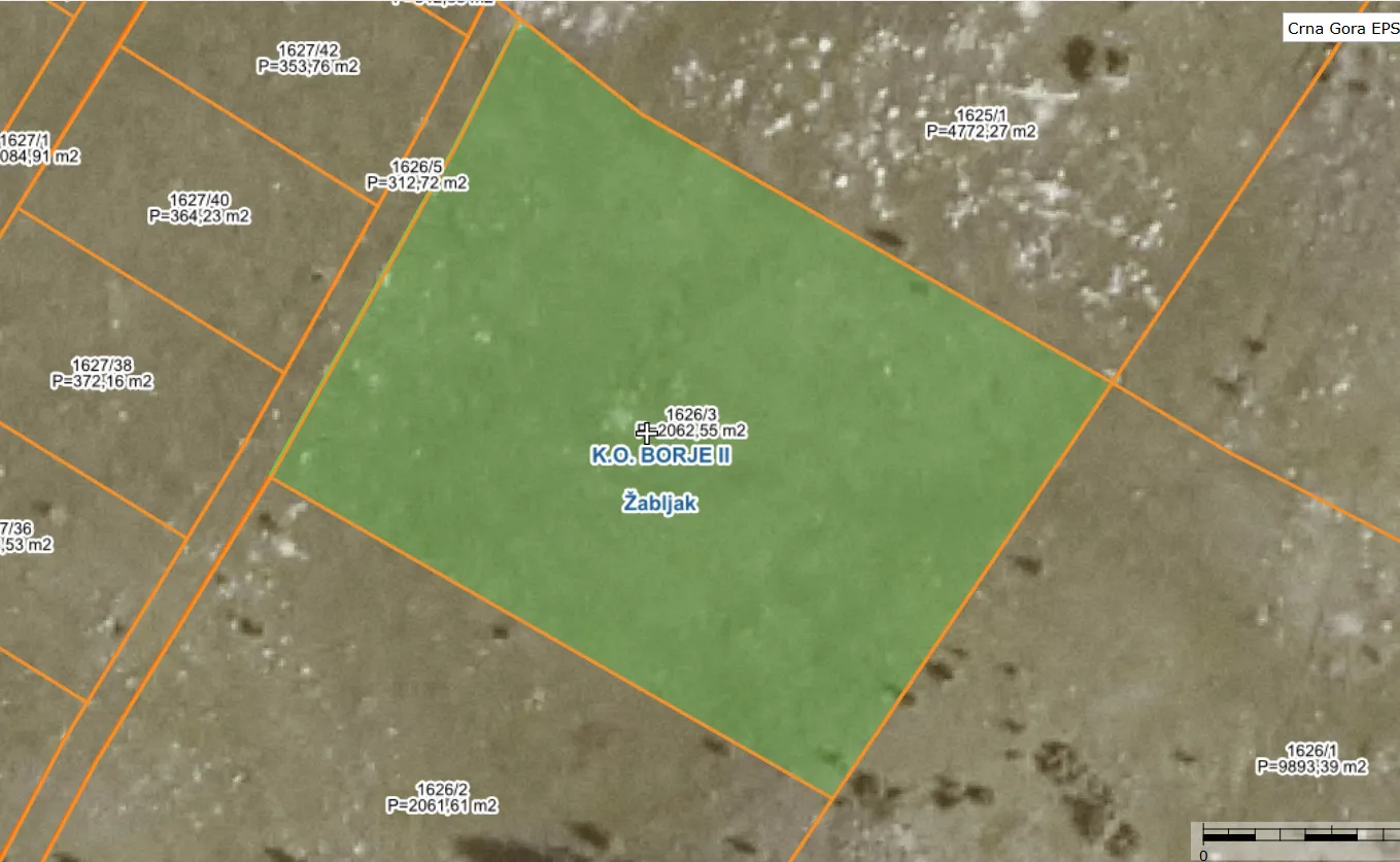 Prodaja, plac, 2063m², Borje, Žabljak