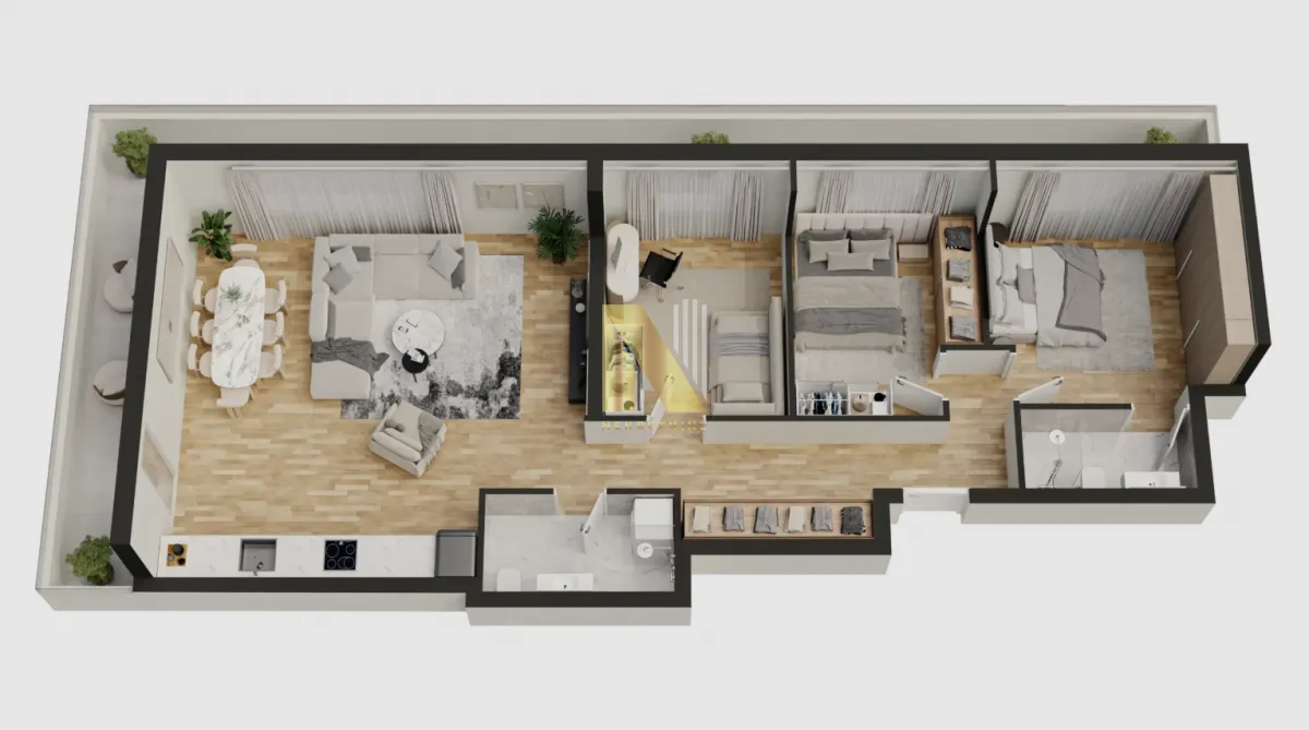 Prodaja, trosoban stan, 73m², Telep, Novi Sad Sve Podlokacije