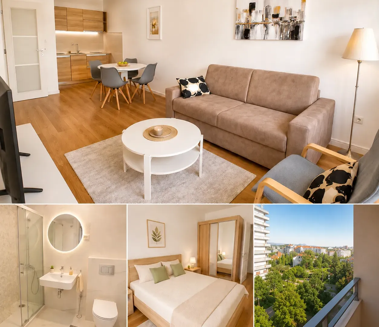 Rent, one bedroom apartment, 47m², Central Point, Podgorica