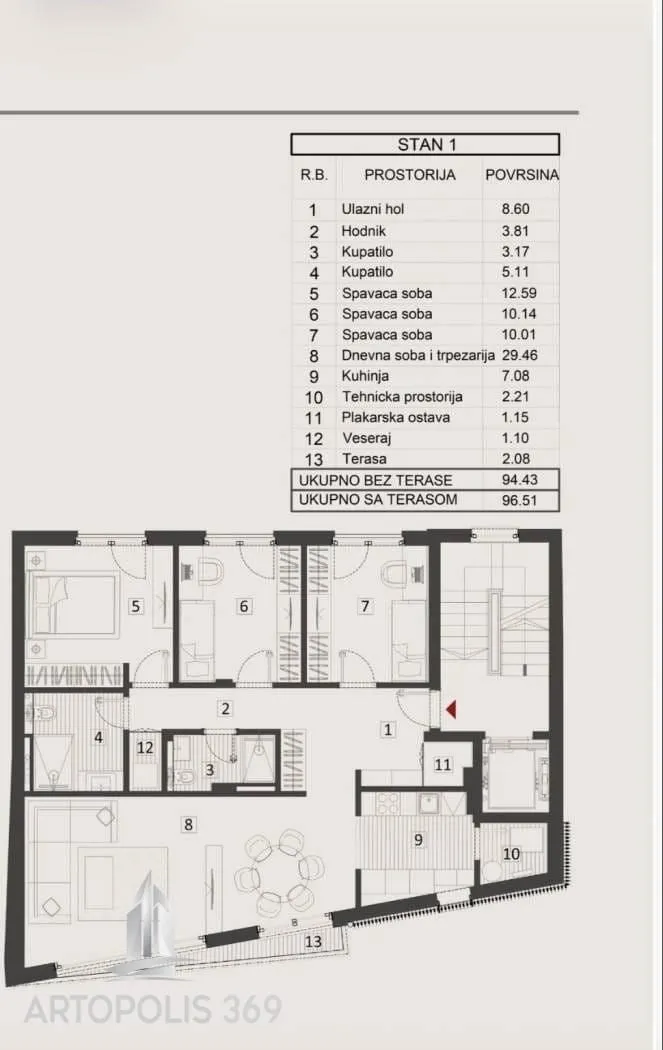 Rent, office space, 96m², Savski Venac, Beograd