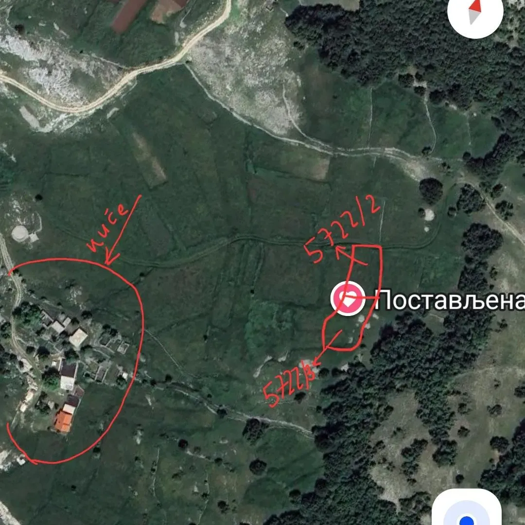 Prodaja, plac, 1309m², Njeguši, Cetinje