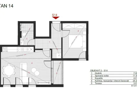 Sale, one bedroom apartment, 51m², Dobrota, Kotor - image 11