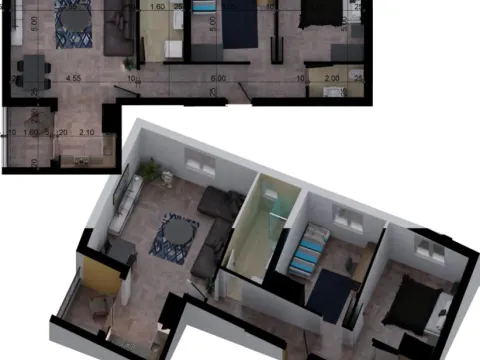 Sale, two bedroom apartment, 70m², Ilino, Bar - image 3