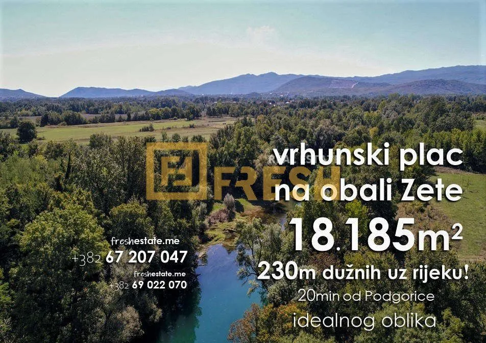 Prodaja, plac, 18185m², Danilovgrad, Crna Gora
