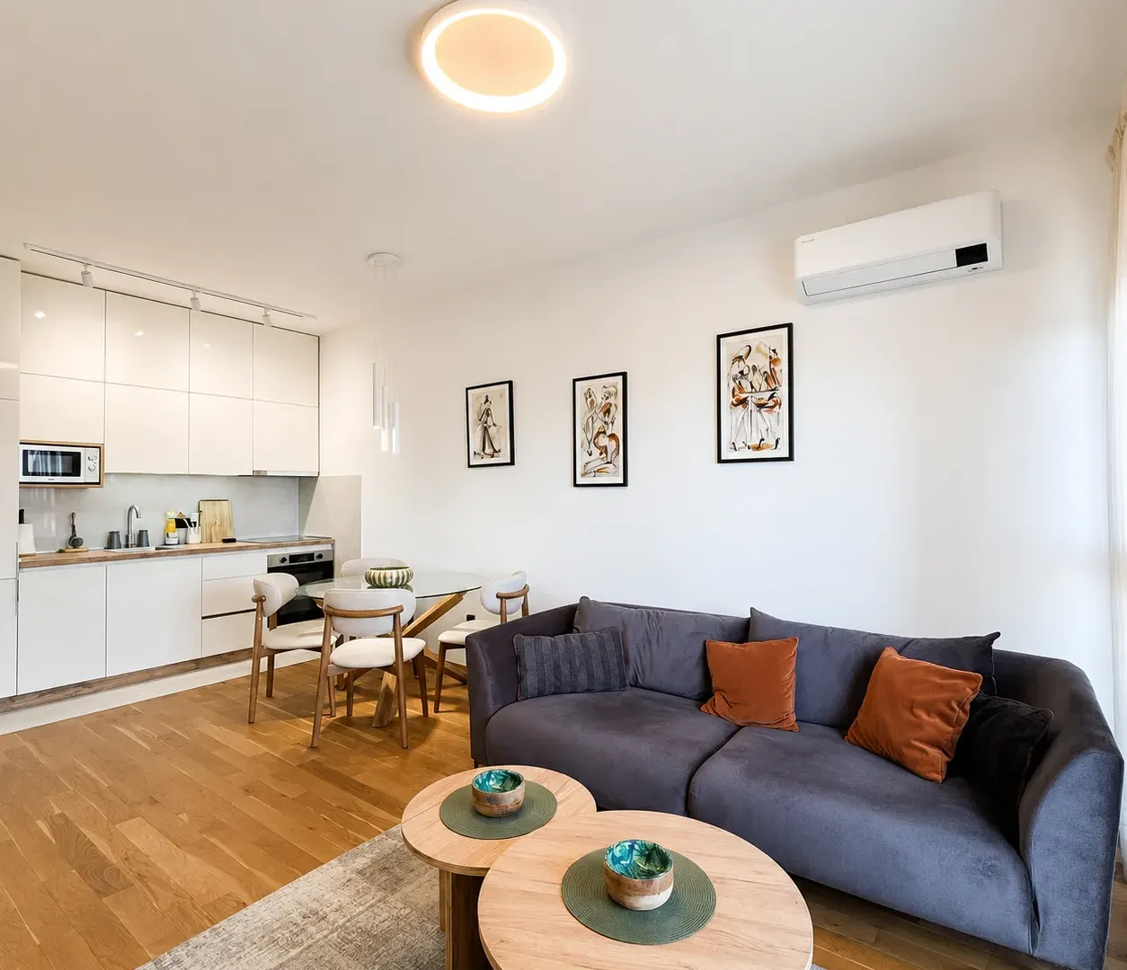 Rent, one bedroom apartment, 44m², Gorica C, Podgorica