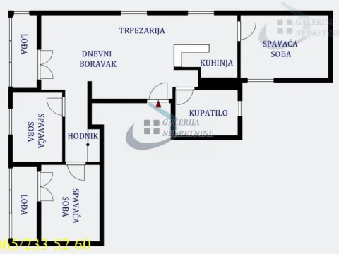 Sale, four bedroom apartment, 103m², Centar Sve Podlokacije, Beograd - image 9