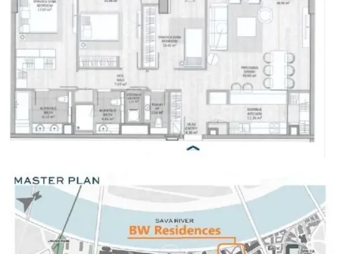 Prodaja, četvorosoban stan, 117m², Savski Venac, Beograd - image 15