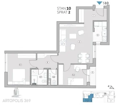 Prodaja, trosoban stan, 69m², Surčin, Beograd - image 2
