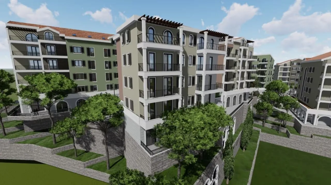 Prodaja, dvosoban stan, 61m², Bonići, Tivat