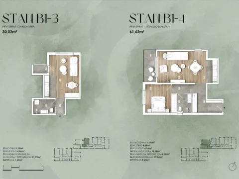 Prodaja, jednosoban stan, 62m², Lješevići, Kotor - image 8