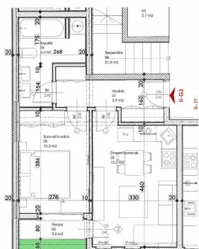 Sale, one bedroom apartment, 41m², Ilino, Bar - image 2