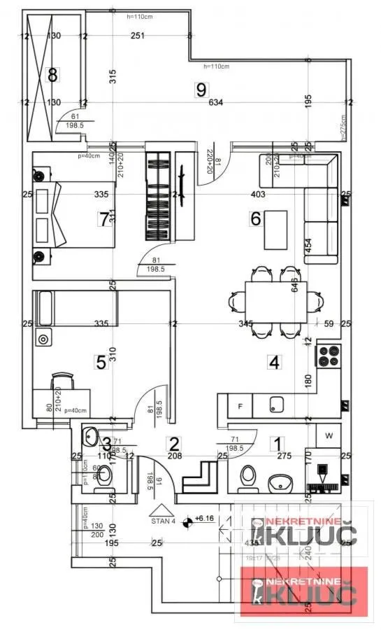 Sale, three bedroom apartment, 76m², Adice, Novi Sad Sve Podlokacije