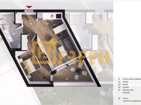 Prodaja, jednosoban stan, 53m², Bečići, Budva - image 10