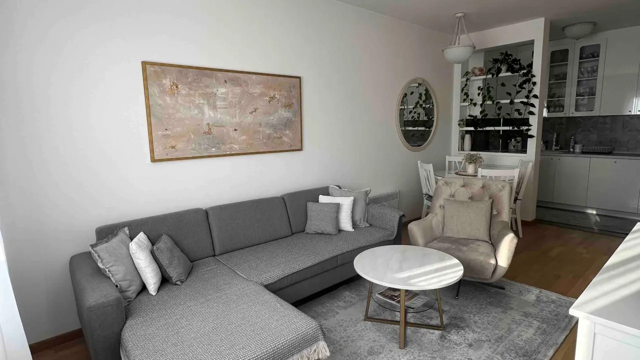 Rent, one bedroom apartment, 45m², Pobrežje, Podgorica