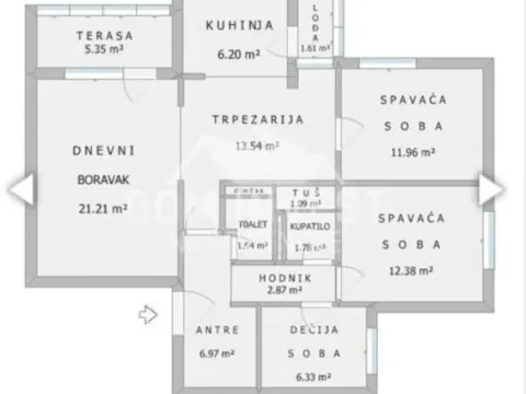 Sale, four bedroom apartment, 92m², Stari Košutnjak, Rakovica - image 2