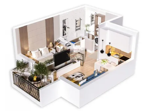 Sale, one bedroom apartment, 37m², Budva, Crna Gora