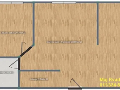 Prodaja, jednosoban stan, 44m², Mirijevo Sve Podlokacije, Beograd - image 11