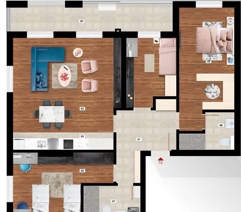 Prodaja, trosoban stan, 104m², Podgorica, Crna Gora