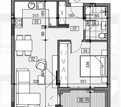 Prodaja, dvosoban stan, 49m², Palilula, Niš - image 4