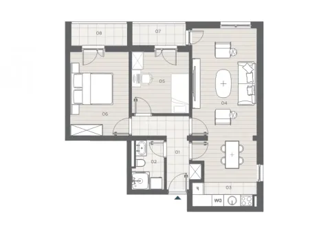Prodaja, dvosoban stan, 65m², Radanovići, Kotor - image 5