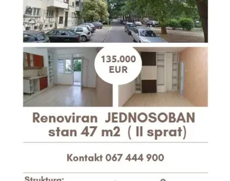Prodaja, jednosoban stan, 47m², Preko Morače, Podgorica - image 1