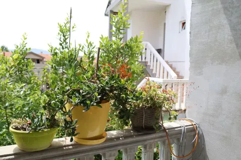 Terasa sa saksijama cvijeća i pogledom na dvorište i okolne objekte. - image 14